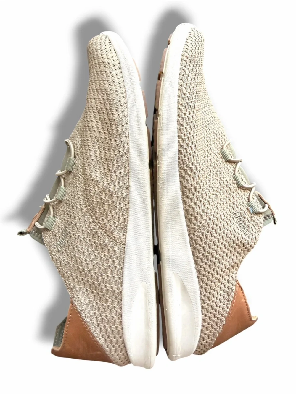 OluKai Alapali Brown Knit Shoes Comfort Sneakers Pull On Comfy Lightweight Sz 9
